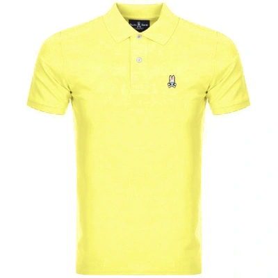 Shop Psycho Bunny Classic Polo T Shirt Yellow