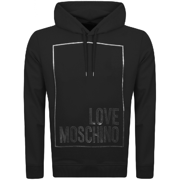 Moschino Love Logo Hoodie Black | ModeSens