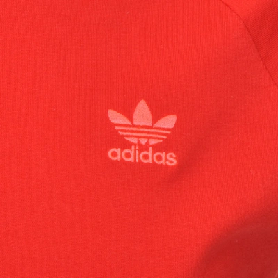 Shop Adidas Originals Blc 3 Stripes T Shirt Red