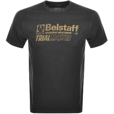 Shop Belstaff Trialmaster Logo T Shirt Black