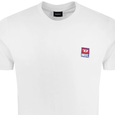 Shop Diesel T Diego Division T Shirt White