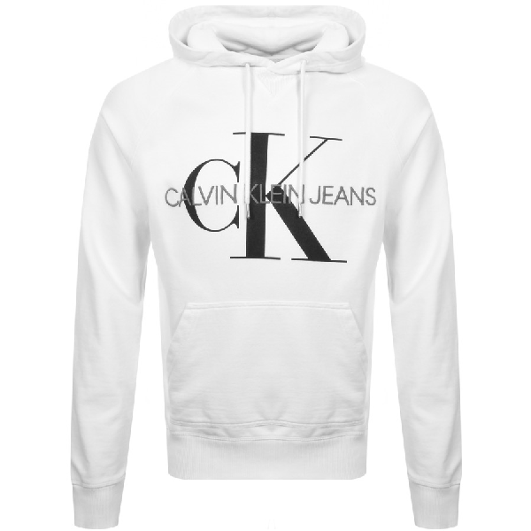 ck white hoodie