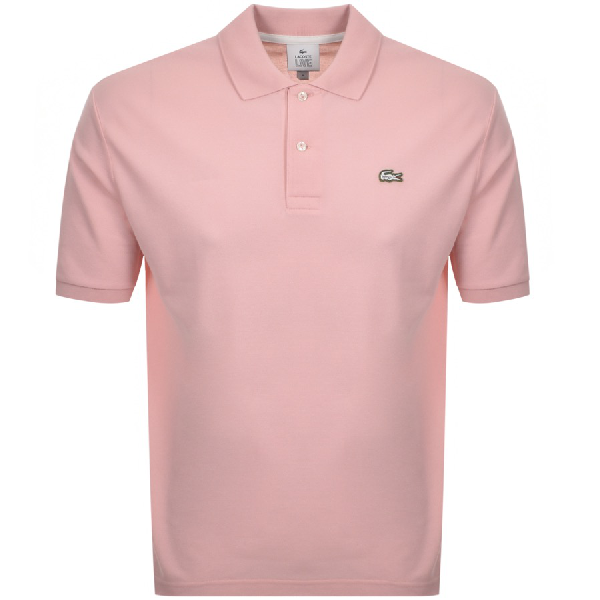 Lacoste Live Polo T Shirt Pink | ModeSens