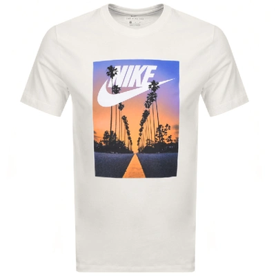 Shop Nike Graphic Palm Tree Logo T Shirt White