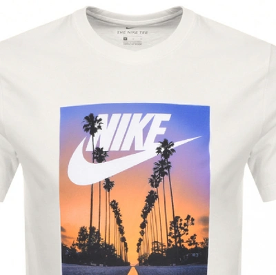 Shop Nike Graphic Palm Tree Logo T Shirt White