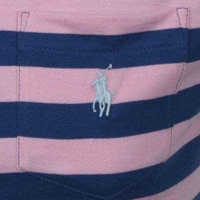 Shop Ralph Lauren Stripe Pocket T Shirt Pink