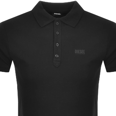Shop Diesel T Skatt Polo T Shirt Black