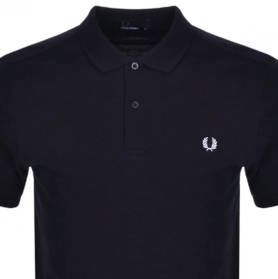 Shop Fred Perry Plain Polo T Shirt Navy