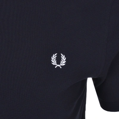 Shop Fred Perry Plain Polo T Shirt Navy