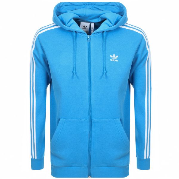 blue adidas zip hoodie