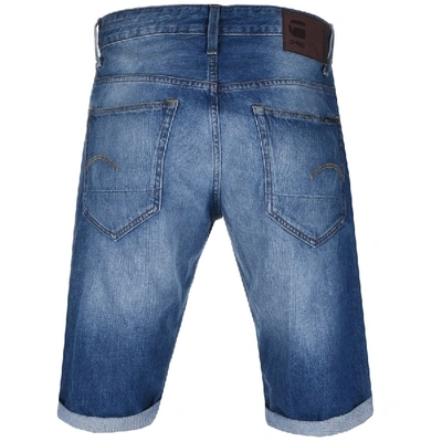 Shop G-star Raw 3301 Denim Shorts Blue