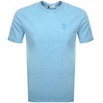Shop Versace Medusa Logo T Shirt Blue