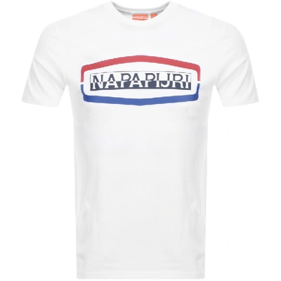 Shop Napapijri Sogy T Shirt White