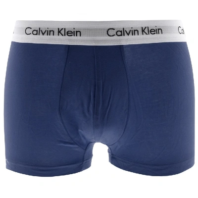 Shop Calvin Klein Underwear 3 Pack Boxer Trunks White In Red