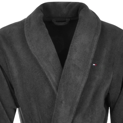 Shop Tommy Hilfiger Loungewear Icon Bath Robe Grey