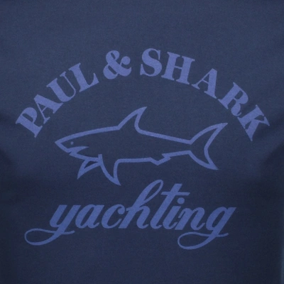 Shop Paul & Shark Paul And Shark Long Sleeve Logo T Shirt Navy