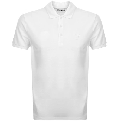 Shop Versace Medusa Polo T Shirt White