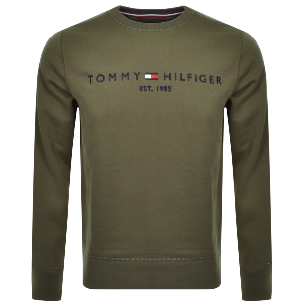 tommy hilfiger green sweatshirt