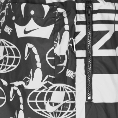 Shop Nike Allover Print Logo Shorts Black