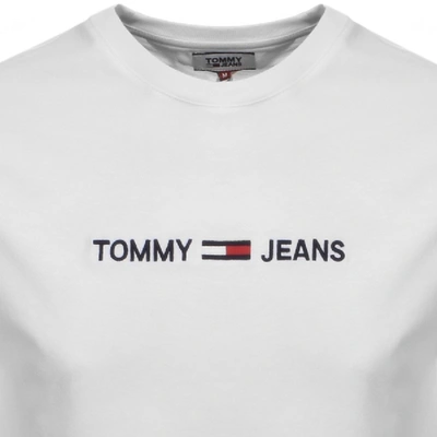 Shop Tommy Jeans Logo T Shirt White