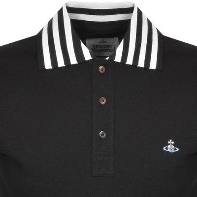 Shop Vivienne Westwood Short Sleeved Polo T Shirt Black