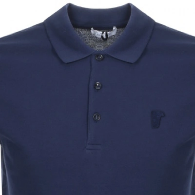 Shop Versace Medusa Polo T Shirt Blue
