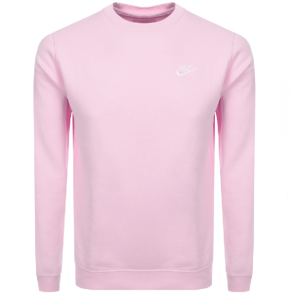 hot pink nike crew neck