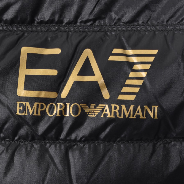 Ea7 Emporio Armani Quilted Jacket Black | ModeSens