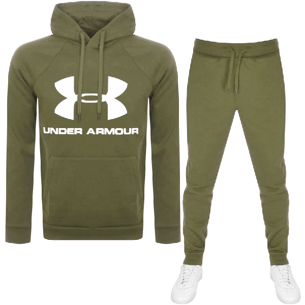 khaki under armour tracksuit