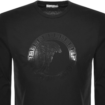 Shop Versace Long Sleeved T Shirt Black