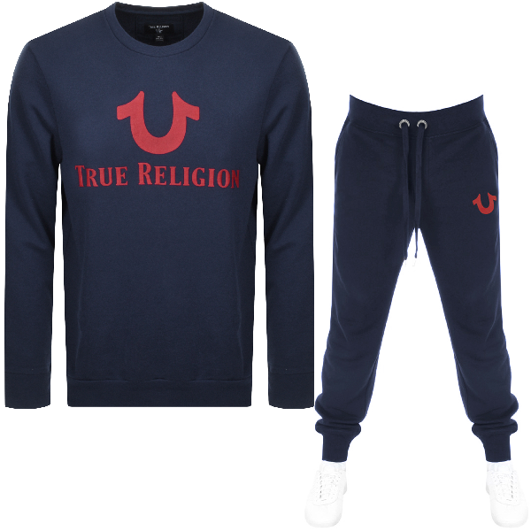 true religion navy tracksuit