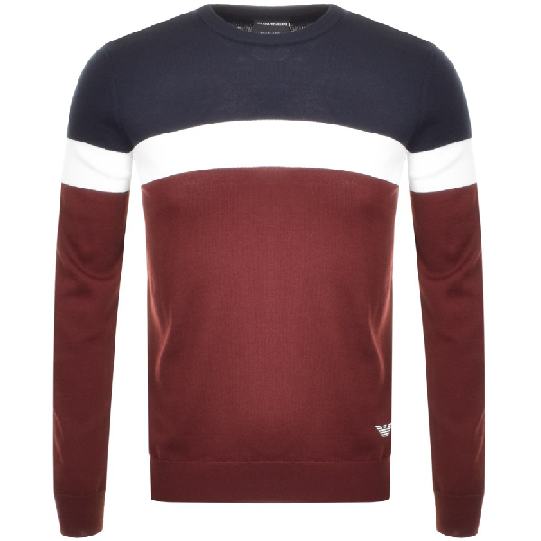 red armani jumper