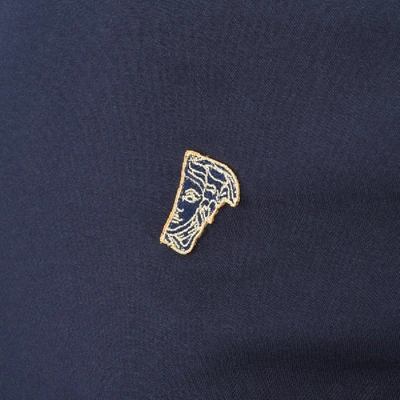 Shop Versace Long Sleeved T Shirt Navy