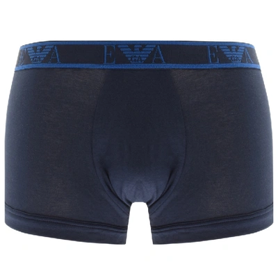 Shop Armani Collezioni Emporio Armani Underwear 3 Pack Boxers In Blue