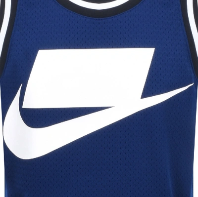 Shop Nike Sportswear Logo Vest T Shirt Blue