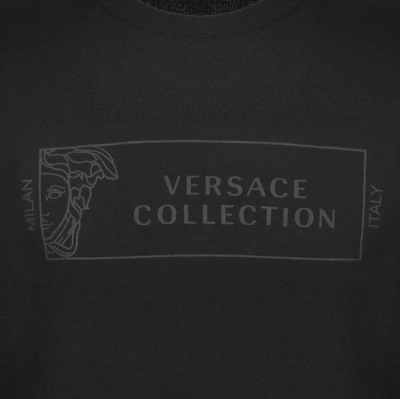 Shop Versace Crew Neck Sweatshirt Black