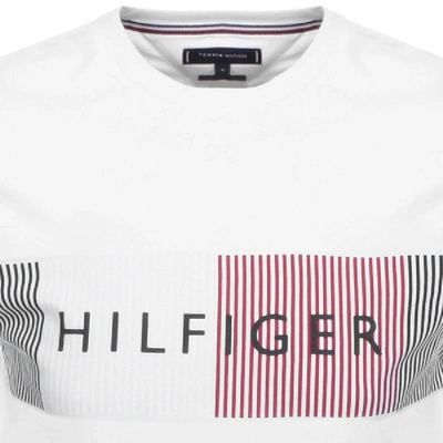 Shop Tommy Hilfiger Logo T Shirt White