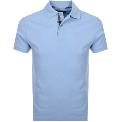 Shop Barbour Pique Polo T Shirt Blue