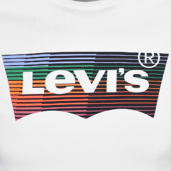 Levi's Crew Neck Housemark Logo T Shirt White | ModeSens