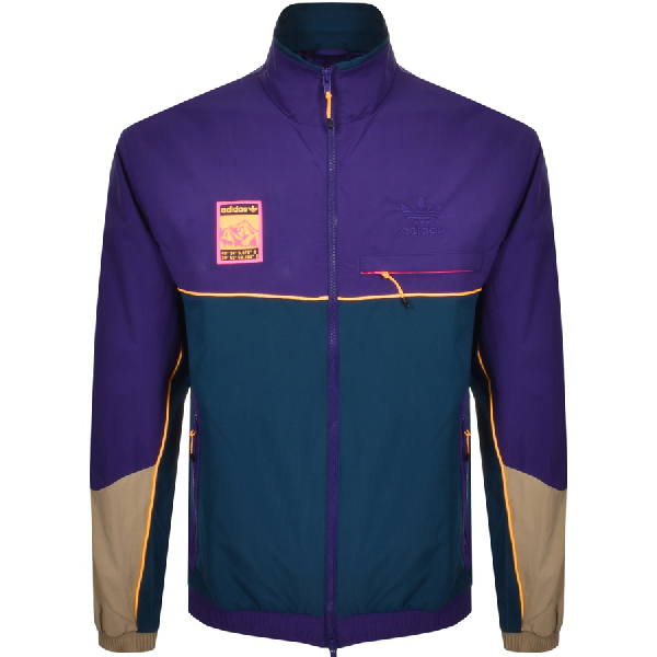 Adidas Originals Logo Track Jacket Purple | ModeSens