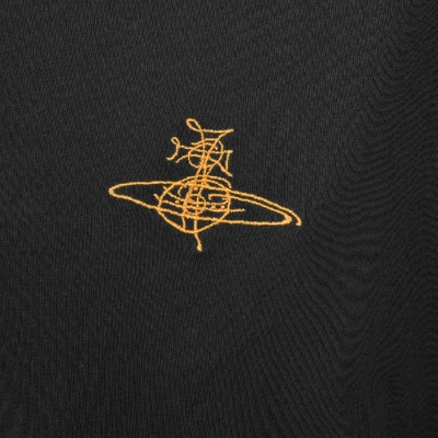 Shop Vivienne Westwood Orb Logo Oversized T Shirt Black