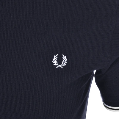 Shop Fred Perry Twin Tipped Polo T Shirt Navy