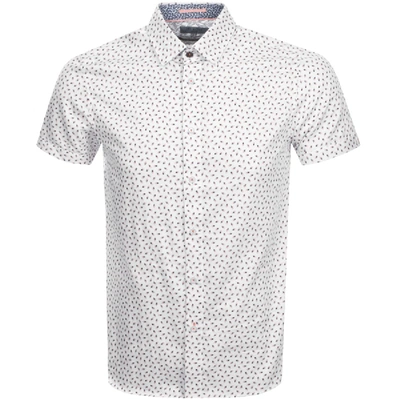 Shop Ted Baker Short Sleeved Silloris Shirt White