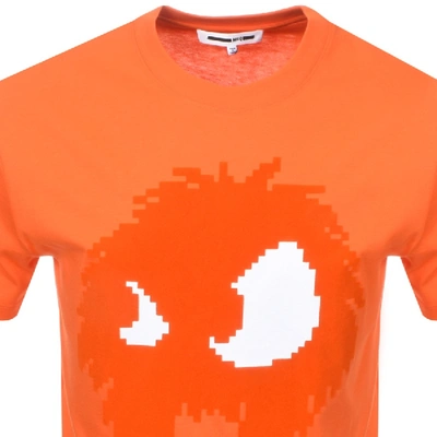 Shop Mcq By Alexander Mcqueen Mcq Alexander Mcqueen Logo T Shirt Orange