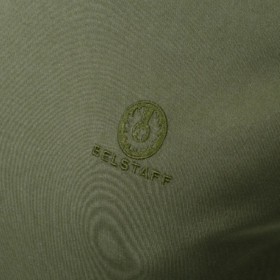 Shop Belstaff Long Sleeved Logo T Shirt Green