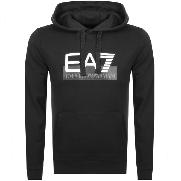 ea7 black hoodie