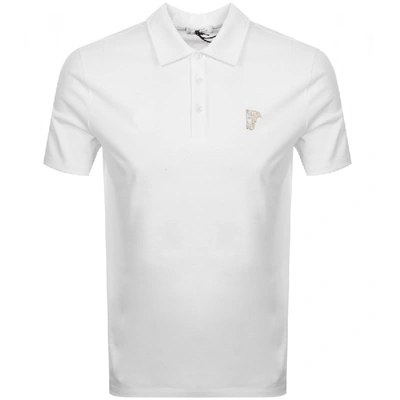 Shop Versace Medusa Polo T Shirt White