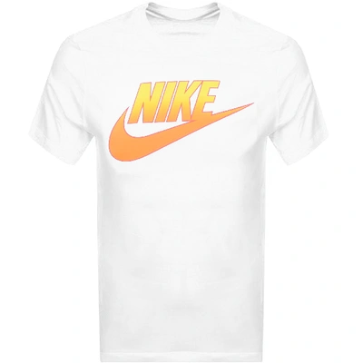 Shop Nike Crew Neck Logo T Shirt White