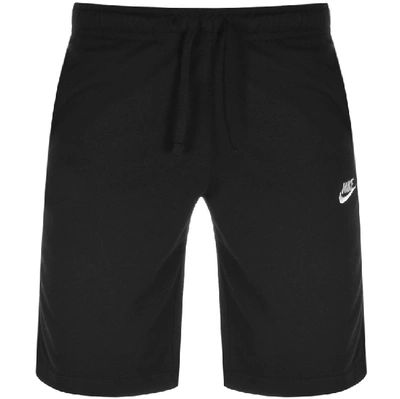 Shop Nike Standard Logo Shorts Black In Black / White