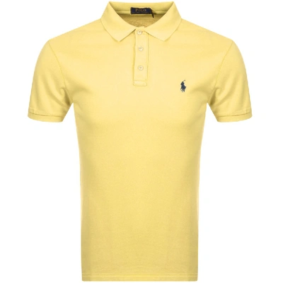 Shop Ralph Lauren Short Sleeved Polo T Shirt Yellow